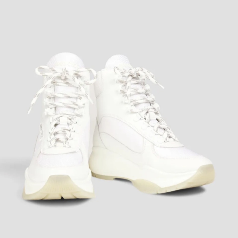 Jimmy Choo Inca High Top White Sneakers 38